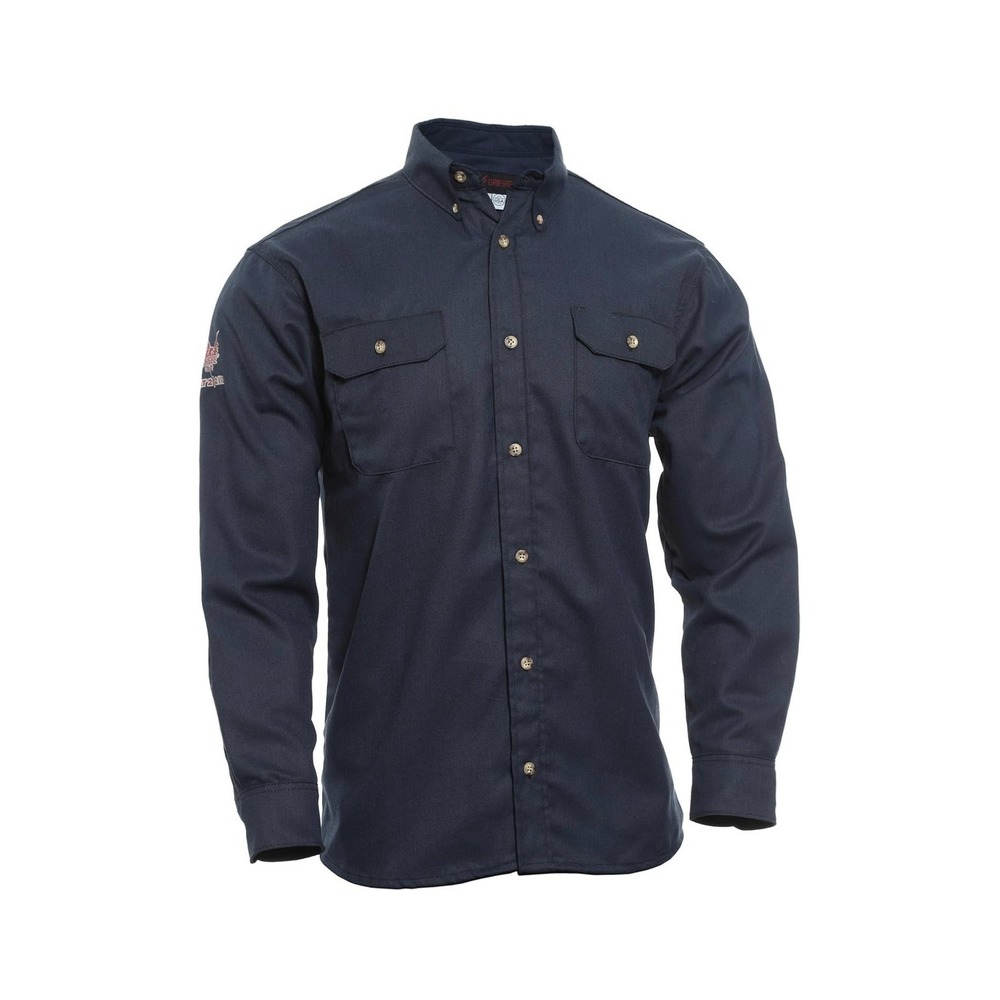 DRIFIRE TECGEN Select FR Work Shirt, Flame Reistant Size 4x-T‎  Navy Blue
